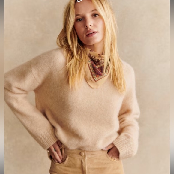 Sezane Sweaters - Sezane Amiel Jumper in Linen Beige size Small